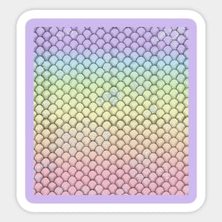 Rainbow mermaid scales Sticker